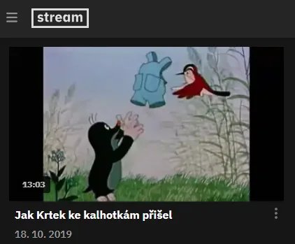 krtek stream